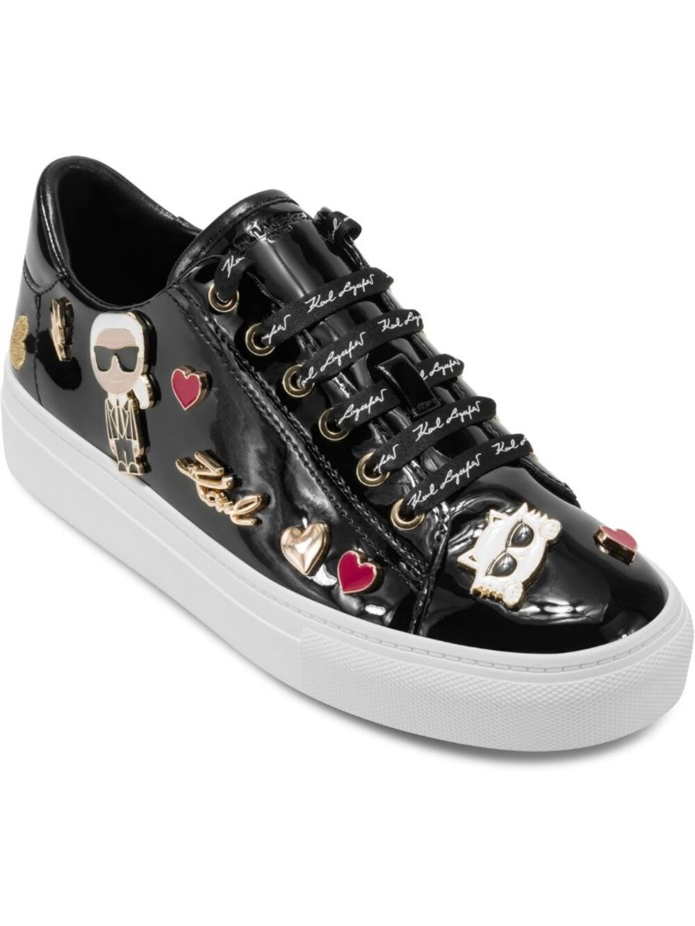 Chic Women's Lace-Up Sneakers with Cate Pins Detail - Stylish & Comfortable